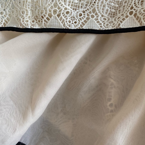 Anthropologie Adelyn Rae Marissa Lace Flounce Dress in Ivory - Picture 12 of 12